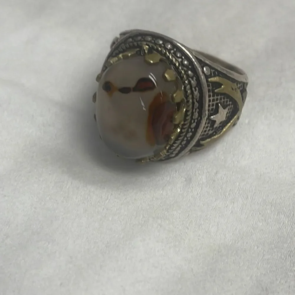 agate stone unique ring